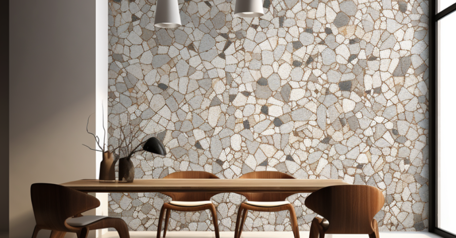 Terrazzo-Inspired Wall Design